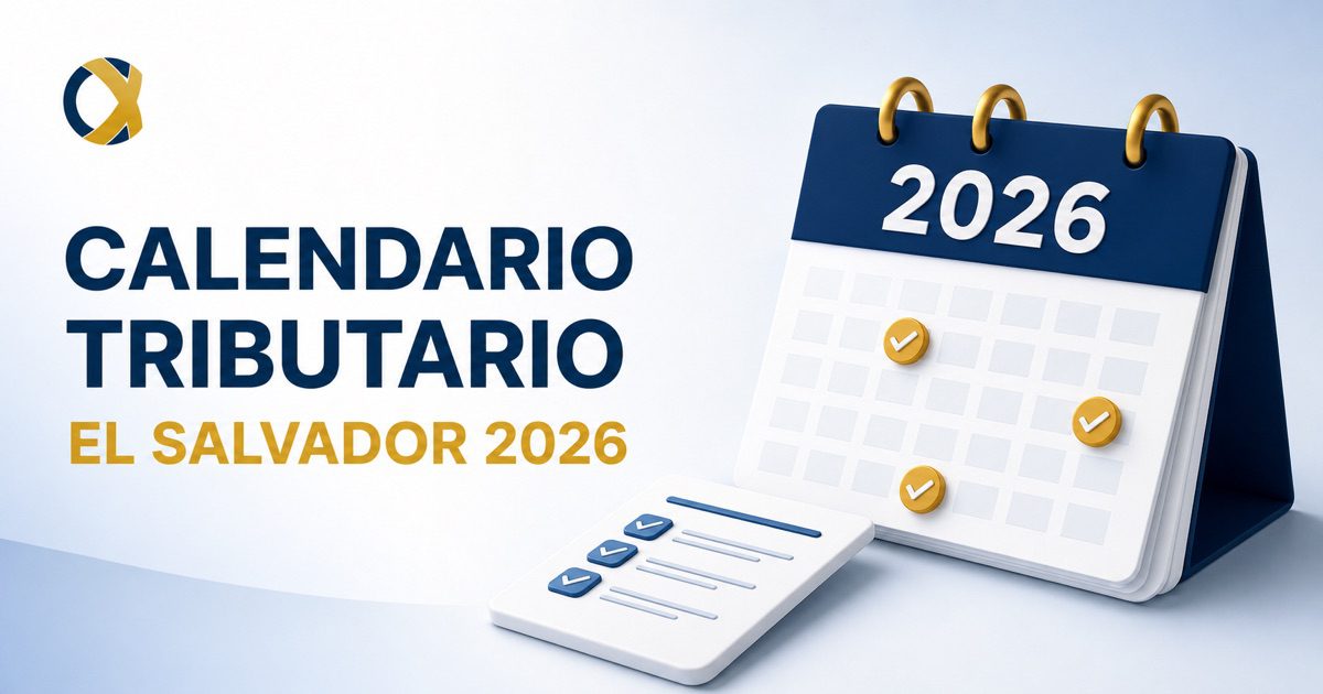 Calendario tributario El Salvador 2026 con fechas y formularios