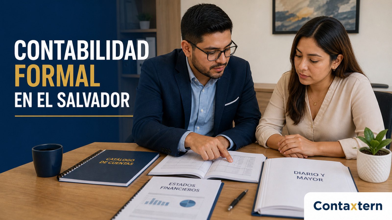 Contabilidad formal en El Salvador con libros Diario, Mayor, catálogo de cuentas y estados financieros