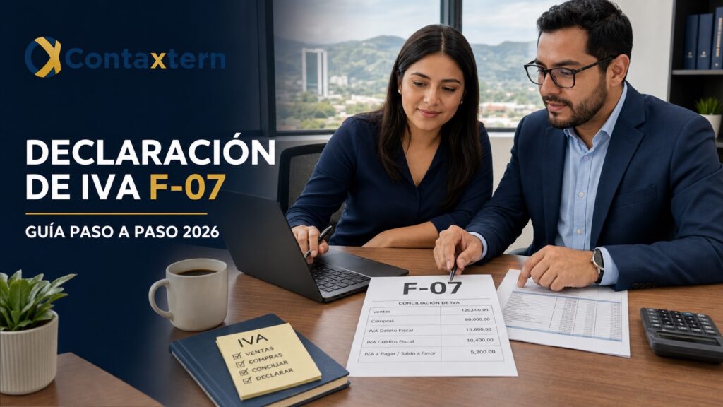 Declaración de IVA F-07 en El Salvador: guía paso a paso 2026