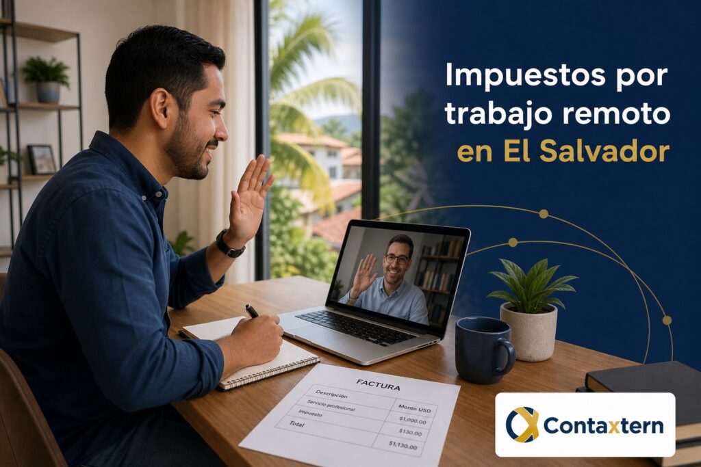 Impuestos por trabajo remoto en El Salvador