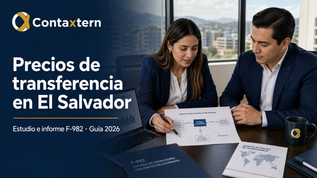 Precios de transferencia en El Salvador: especialistas revisando un estudio y el informe F-982